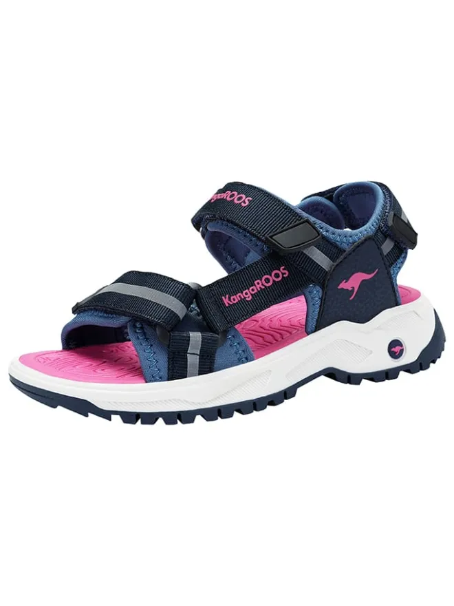 Sandalen in Pink/ Dunkelblau>Kangaroos Hot