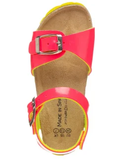 billowy Sandalen^Sandalen in Pink/ Gelb