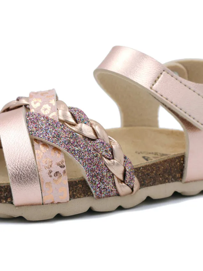Sandalen in Rosa>billowy