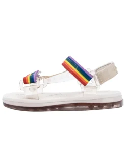 Sandalen in Weiß/ Bunt><noscript><img width=