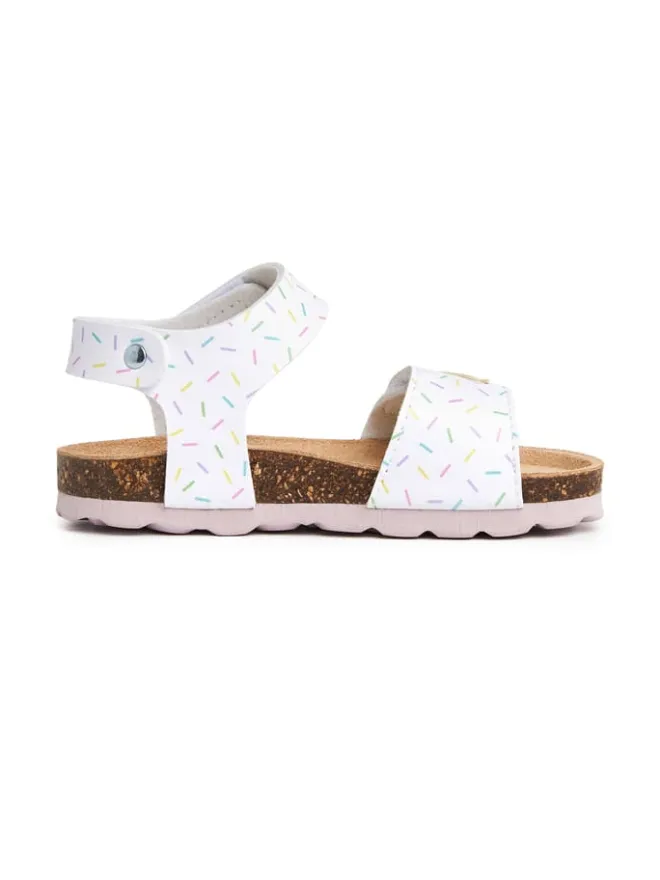 billowy Sandalen^Sandalen in Weiß/ Bunt