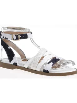 C'M Sandalen^Sandalen in Weiß/ Schwarz