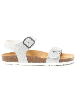 Mandel Sandalen^Sandalen "Ines" in Silber