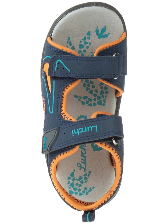 Sandalen "Karim-S" in Dunkelblau/ Orange>Lurchi Clearance