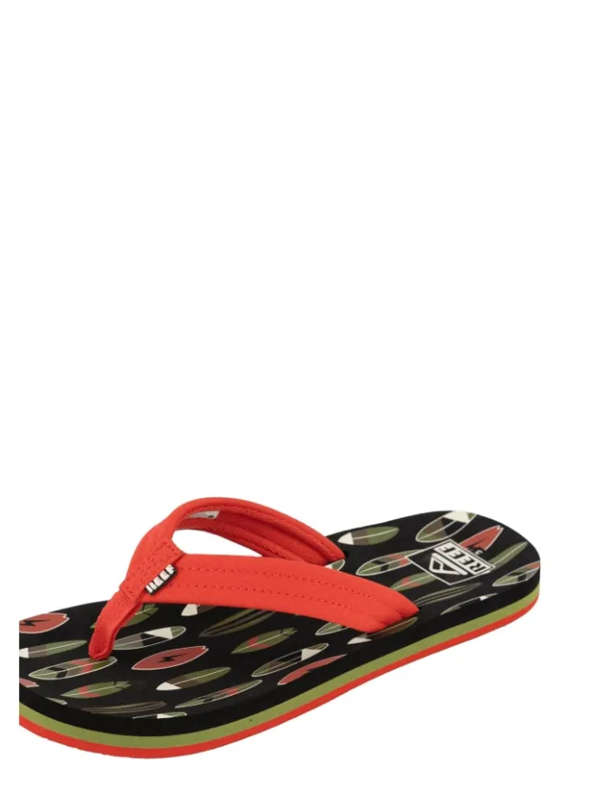 Reef Sandalen·Zehensandalen^Sandalen Kids Ahi in Red Board