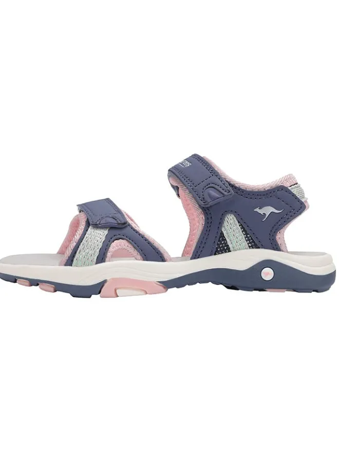 Kangaroos Sandalen·Sandalen^Sandalen "K-Leni Lyla" in Dunkelblau/Rosa