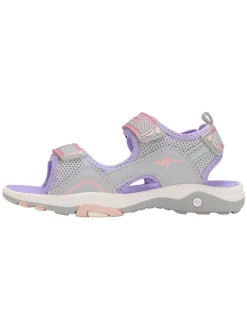 Kangaroos Sandalen·Sandalen^Sandalen "K-Leni Nova" in Grau/Lila