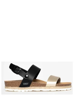 Sunbay Sandalen^Sandalen "Leila" in Schwarz/ Gold
