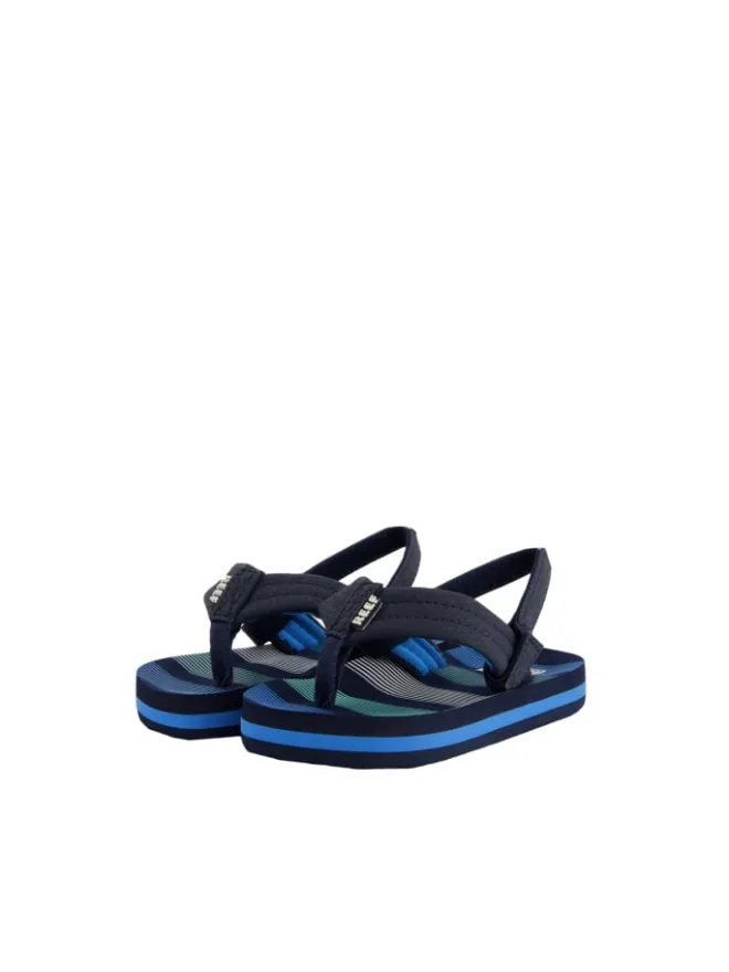 Sandalen Little Ahi in Deep Sea Stripes>Reef