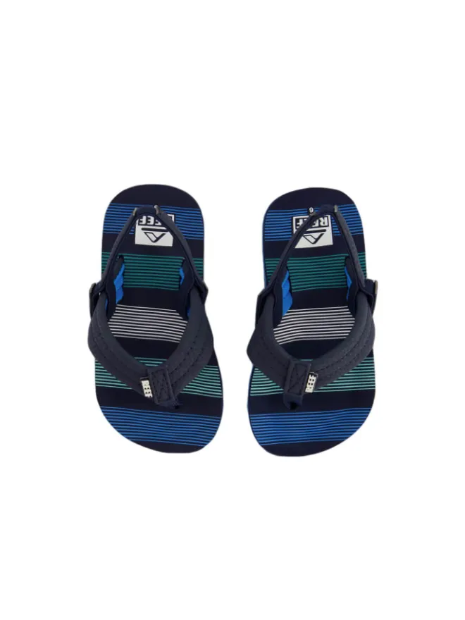 Sandalen Little Ahi in Deep Sea Stripes>Reef