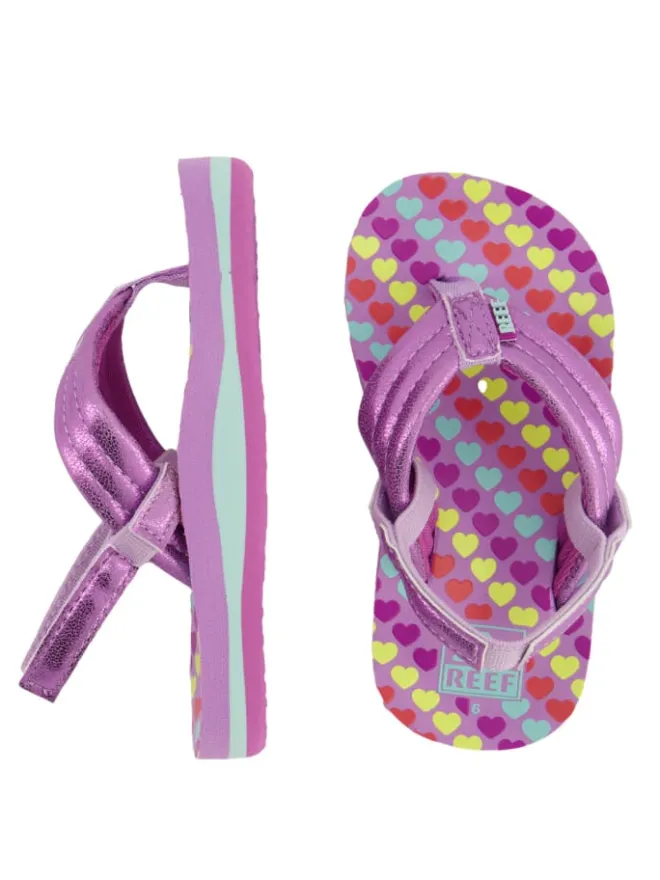 Sandalen Little Ahi in Lavender Hearts>Reef Clearance
