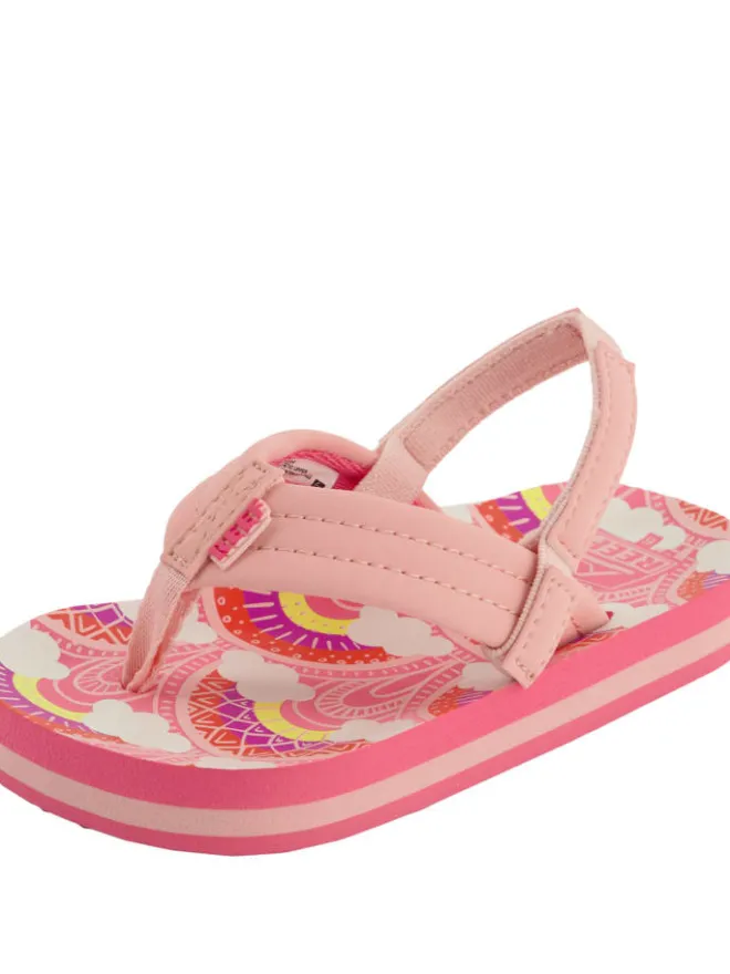 Reef Sandalen·Zehensandalen^Sandalen Little Ahi in Rainbows and Clouds