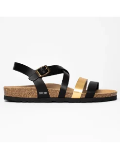 Blue Bay Sandalen^Sandalen "Marte" in Schwarz/ Gold