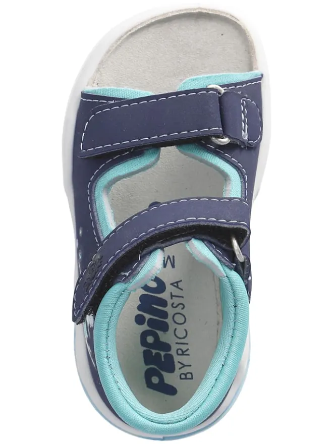 Sandalen "Robin" in Blau/ Hellblau>PEPINO