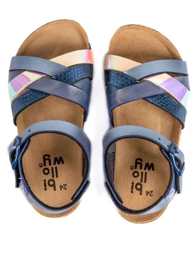 billowy Sandalen|Sandalen·Sandalen^Sandalen "Rosso" in Blau