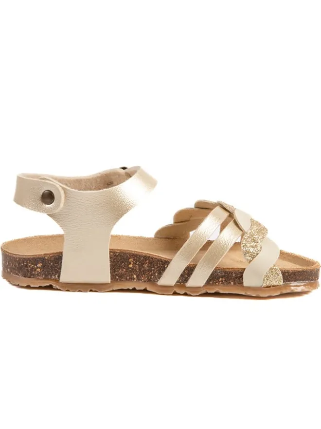 Sandalen "Rosso" in Gold>billowy Clearance