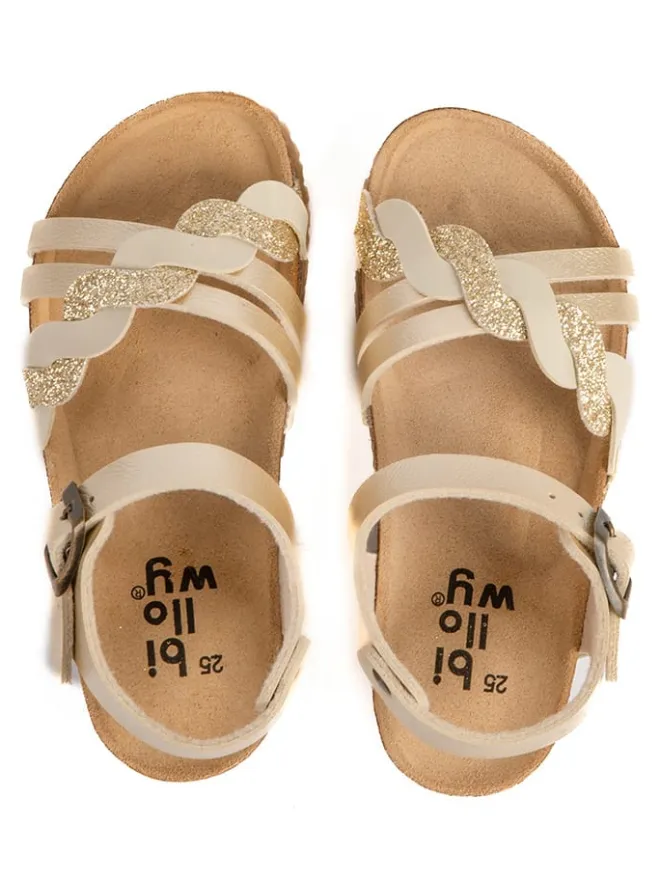 Sandalen "Rosso" in Gold>billowy Clearance
