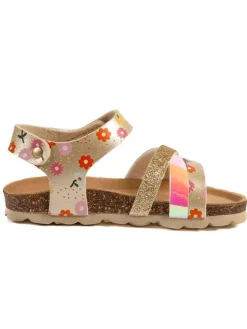 Sandalen "Rosso" in Gold>billowy