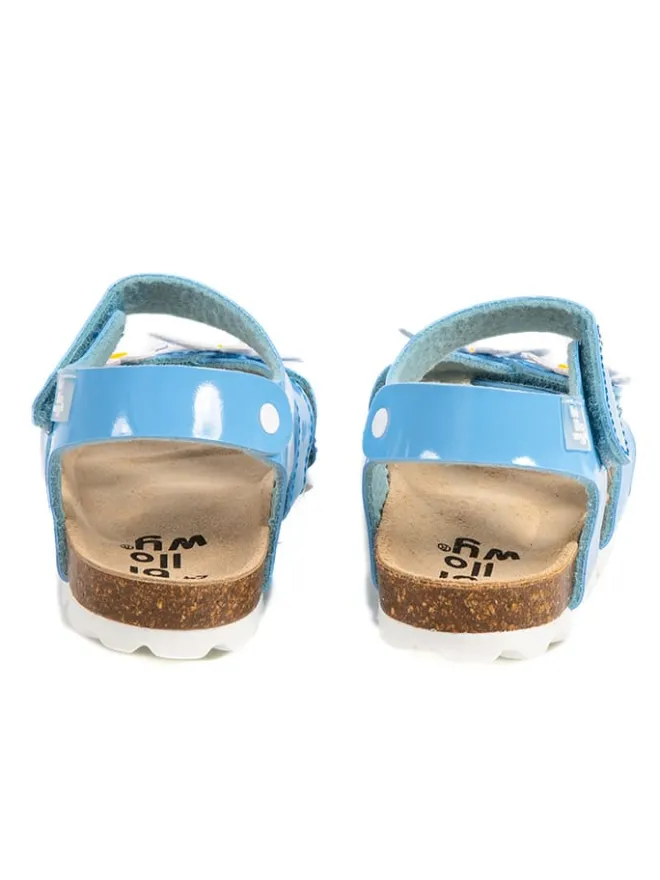 Sandalen "Rosso" in Hellblau>billowy Hot