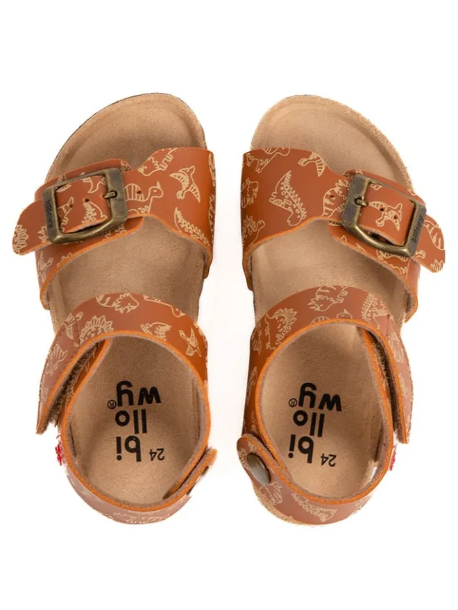 billowy Sandalen·Sandalen^Sandalen "Rosso" in Hellbraun