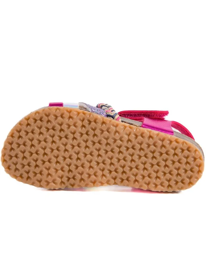 Sandalen "Rosso" in Pink>billowy Hot