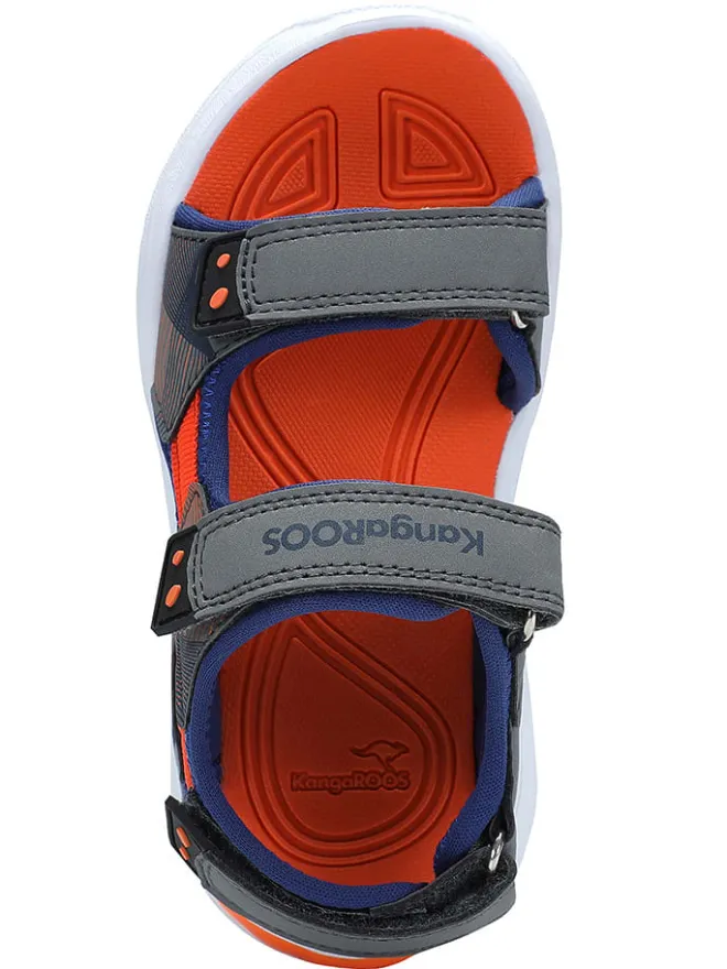 Sandalen "Ruffy" in Grau/ Orange>Kangaroos Discount