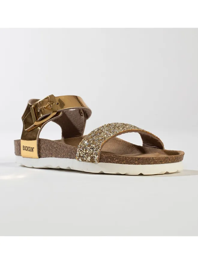 BACKSUN Sandalen^Sandalen "Shangri" in Gold
