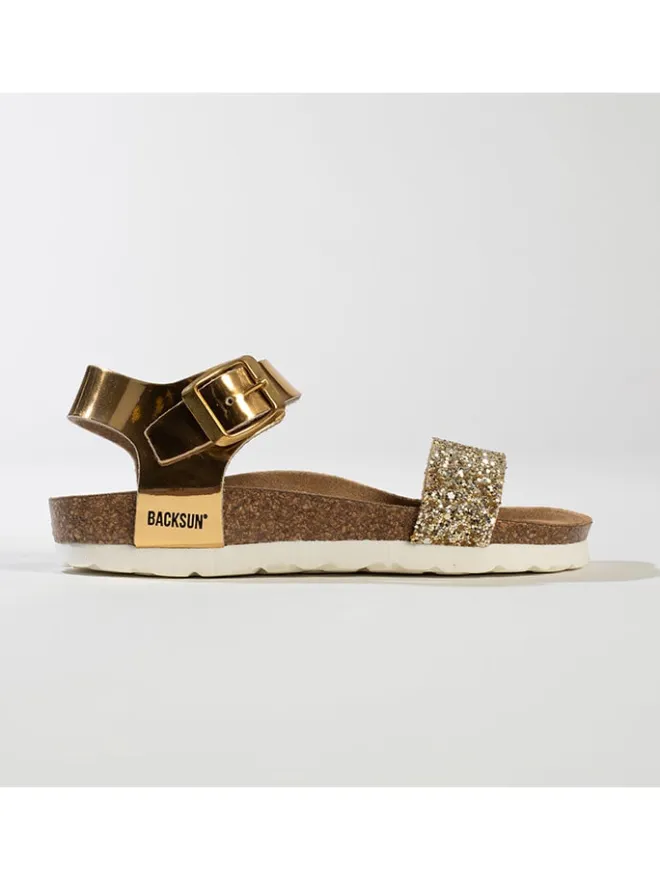 BACKSUN Sandalen^Sandalen "Shangri" in Gold