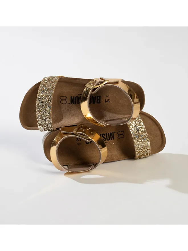 BACKSUN Sandalen^Sandalen "Shangri" in Gold