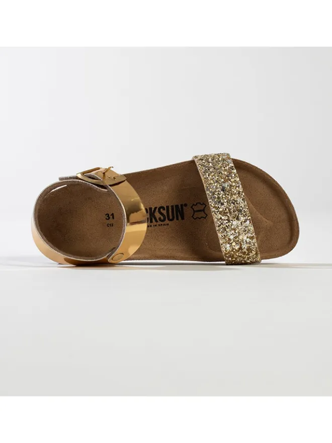 BACKSUN Sandalen^Sandalen "Shangri" in Gold
