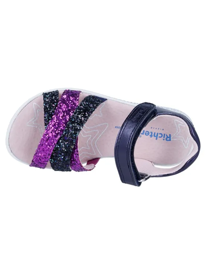 Richter Shoes Sandalen·Sandalen^Sandalen "Sole" in Dunkelblau/ Lila