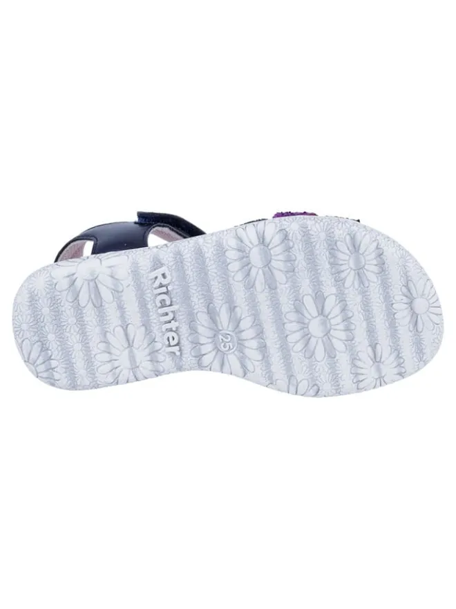 Richter Shoes Sandalen·Sandalen^Sandalen "Sole" in Dunkelblau/ Lila