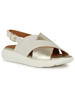 Geox Sandalen^Sandalen "Spherica EC5" in Creme/ Gold