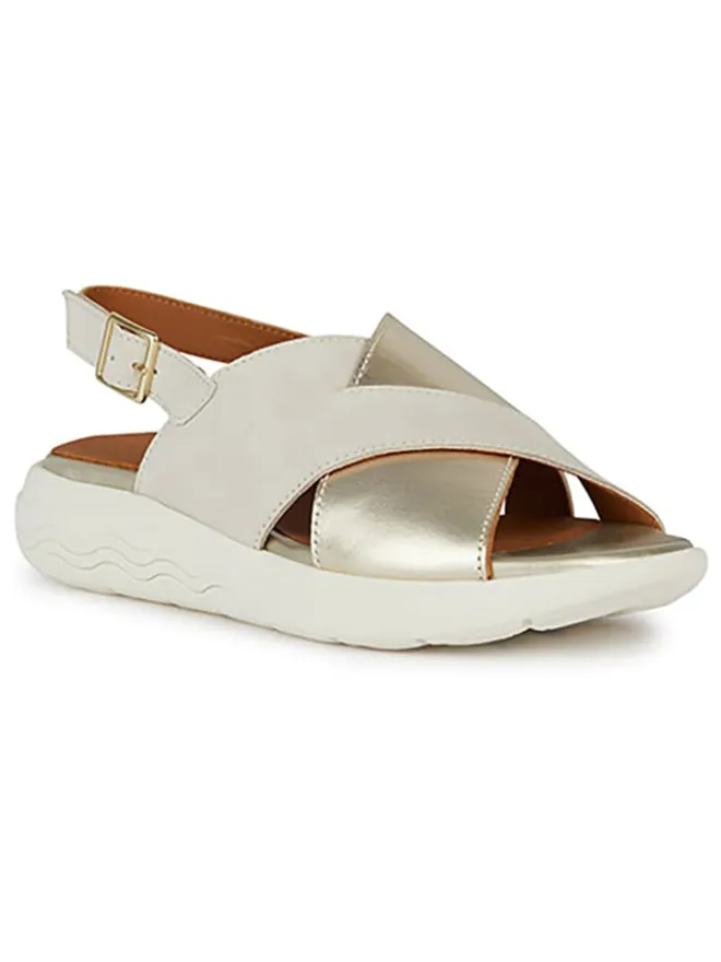 Geox Sandalen^Sandalen "Spherica EC5" in Creme/ Gold