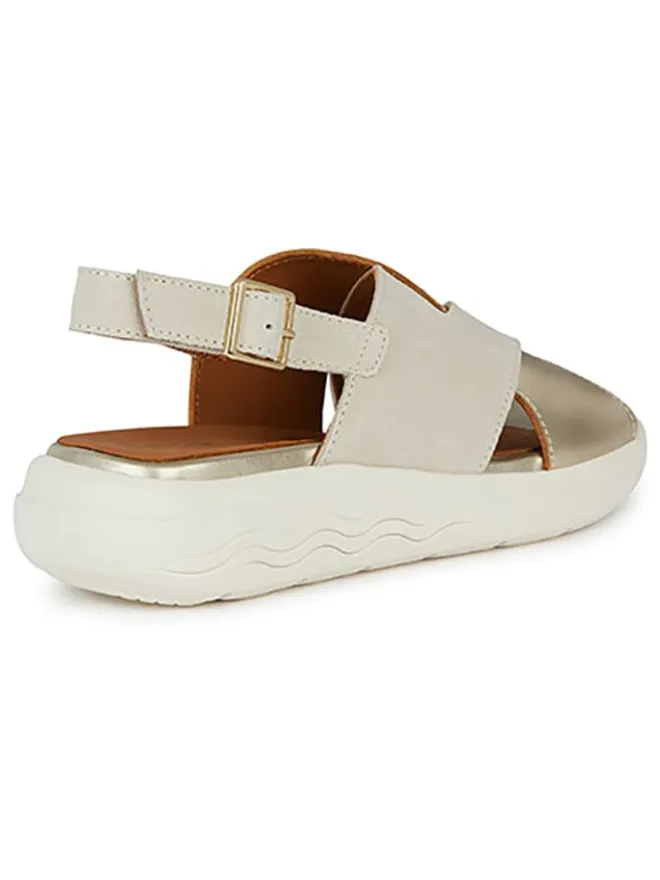 Geox Sandalen^Sandalen "Spherica EC5" in Creme/ Gold
