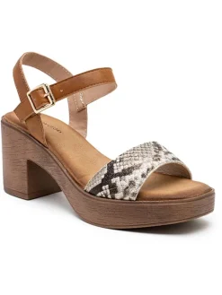 Foreverfolie Sandalen^Sandaletten in Braun/ Beige