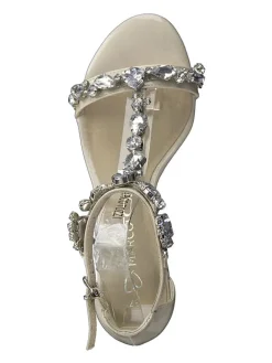 Sandaletten in Creme><noscript><img width=