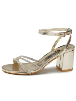 Sandaletten in Gold>C'M Outlet