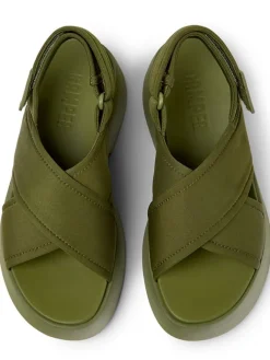 Sandaletten in Khaki><noscript><img width=