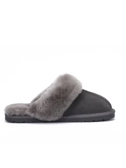 Schaffell-Hausschuhe "Emeline" in Grau>Gooce Hot
