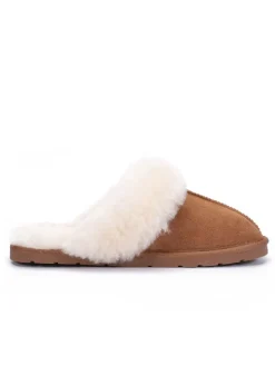 Schaffell-Hausschuhe "Emeline" in Hellbraun>Gooce Sale