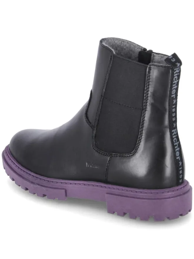 RICHTER Stiefeletten·Chelsea Boots^Schlupfstiefel in schwarz