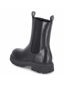 Schlupfstiefel in schwarz><noscript><img width=