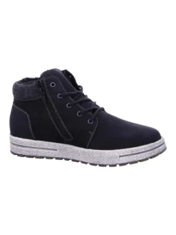 Schnürboots in Schwarz><noscript><img width=