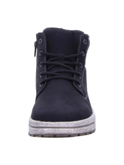 Schnürboots in Schwarz><noscript><img width=