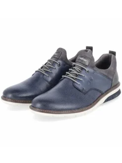 Schnürhalbschuh in blau>rieker Clearance