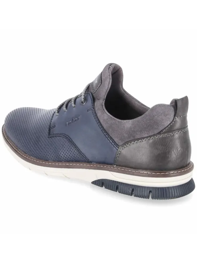 Schnürhalbschuh in blau>rieker Clearance