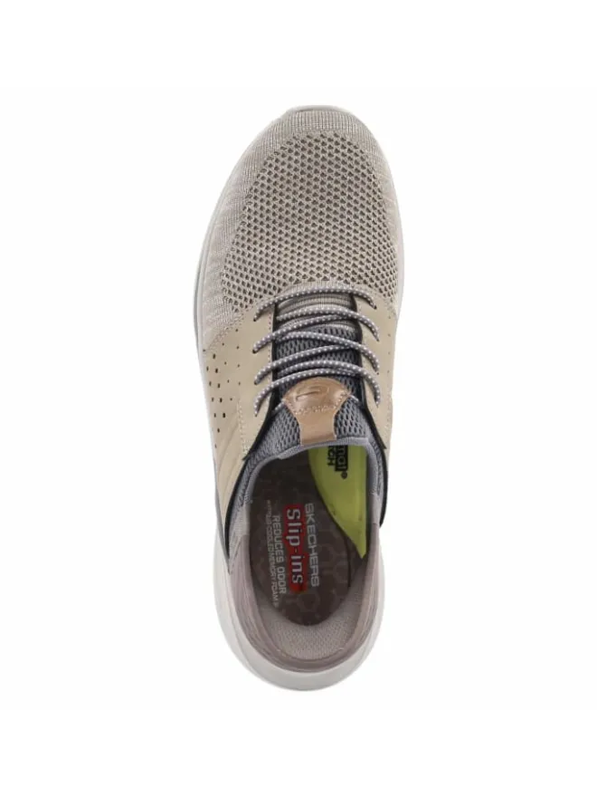 Schnürhalbschuh in grau>Skechers Discount