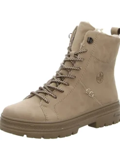 Schnürschuh in beige>rieker Discount