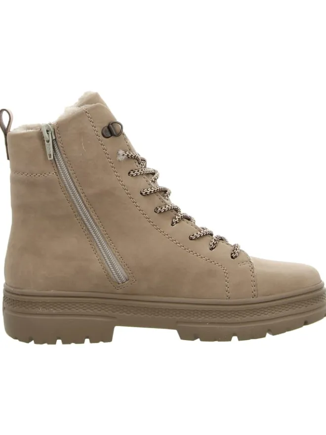 Schnürschuh in beige>rieker Discount